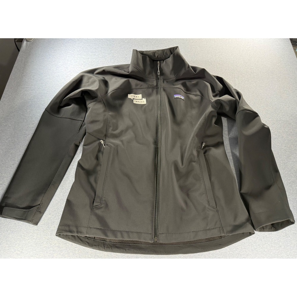 Patagonia Womens Adze Hybrid Jacket Black Softshell Polartec Windbloc L 83545
